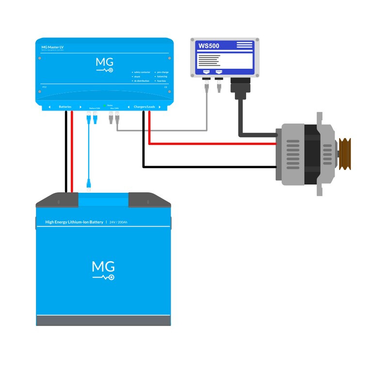 Wakespeed WS500/PH P-Type wiring harness Image