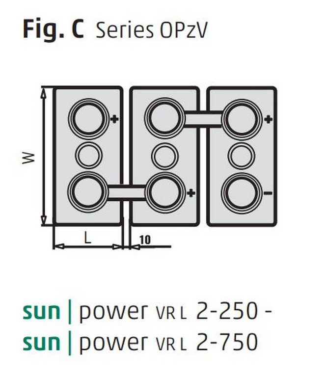 Hoppecke sun power VR L 2 - 310 accu Image