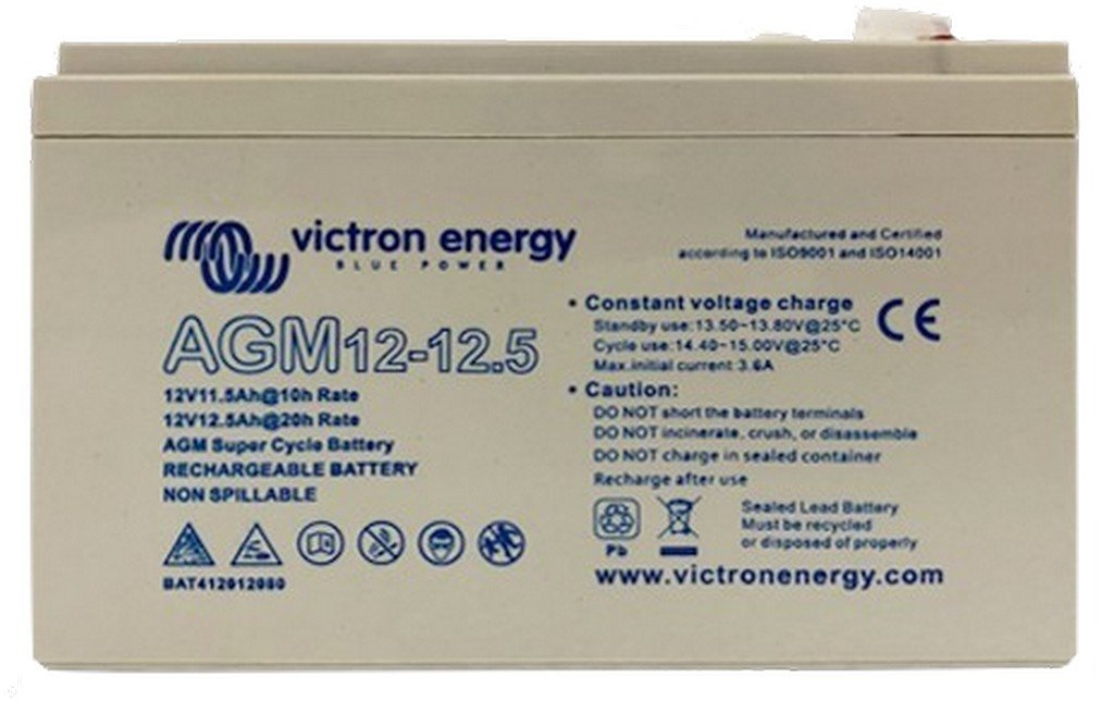 Victron accu AGM Super cycle 12V/15Ah (Faston)