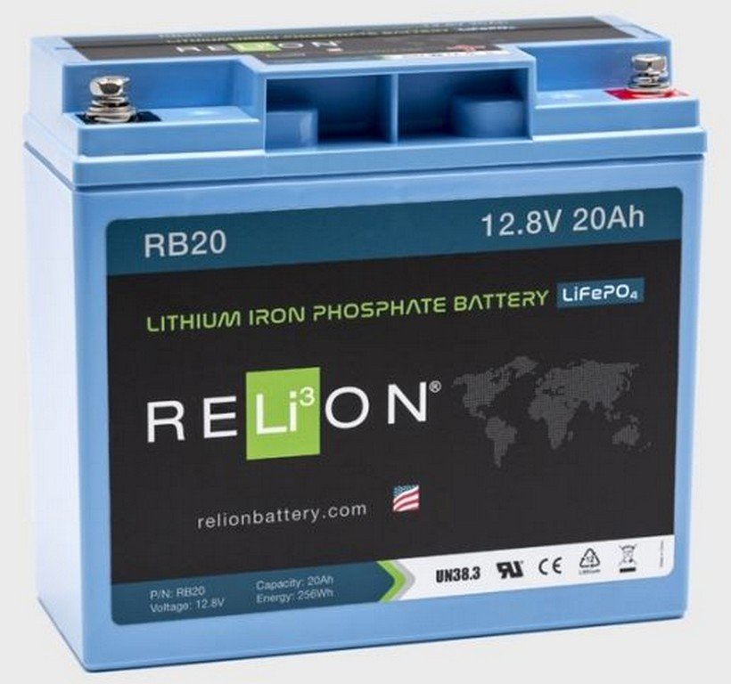 Relion RB 12V/20Ah LiFePO4 accu