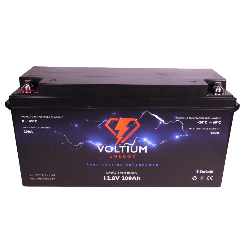 Voltium Energy LiFePO4 Lithium Batterij 12,8 Volt 200Ah 2560Wh