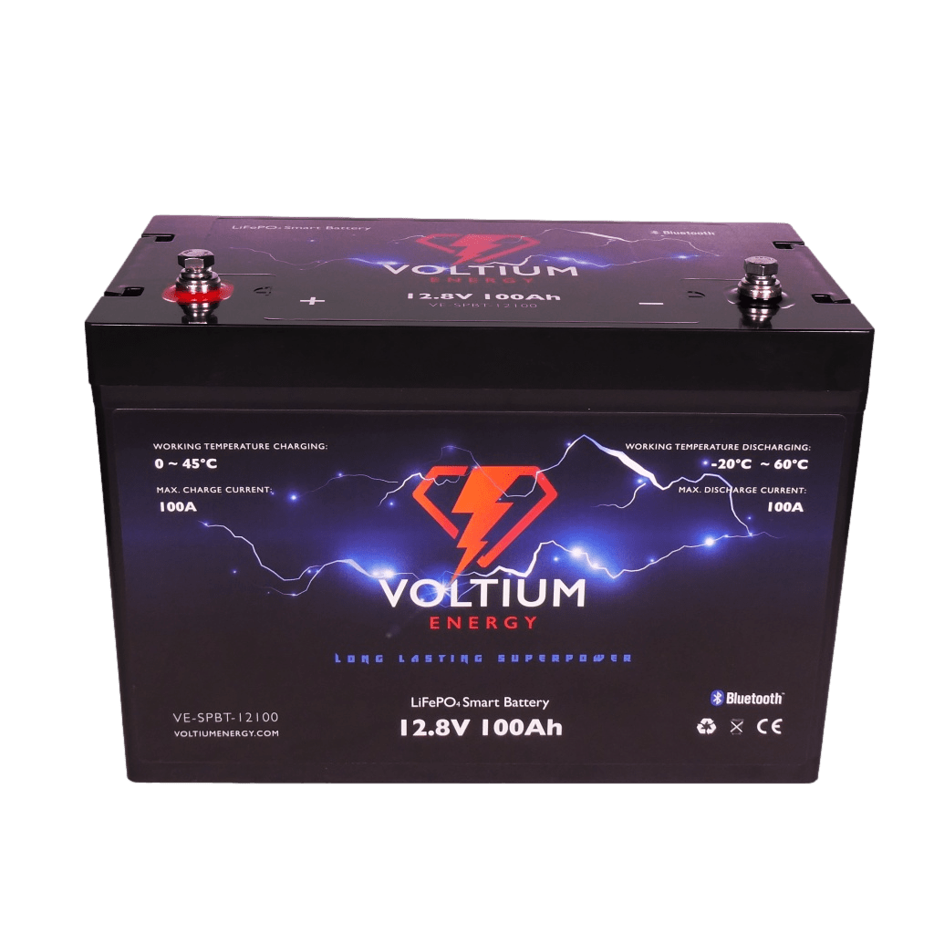 Voltium Energy LiFePO4 Lithium Batterij 12,8 Volt 100Ah 1280Wh