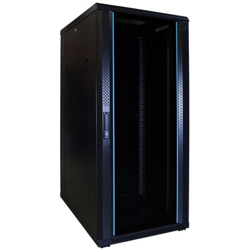 [8719172410884] 27U serverkast met glazen deur 600x800x1400mm (BxDxH)