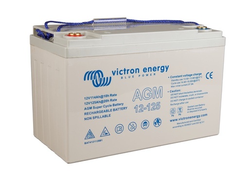 [8719076041832] Victron accu AGM Super cycle 12V/125Ah (M8)