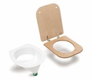 TROBOLO® witte urinescheider - met houten bril