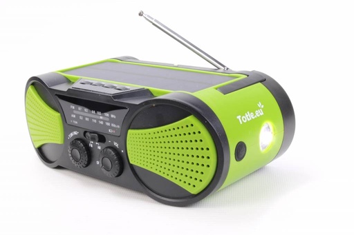 [8719925620713] Totle Noodradio Superior - 4000mah + Batterij - Zonnepaneel - Opwindbaar - Default