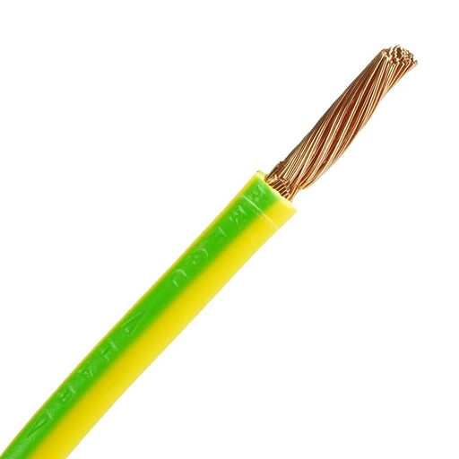 [8719925624605] Aardedraad B2CA 6mm - groen/geel - per meter