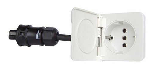 [8720629960388] Ratio schuko outlet 1-weg FLUSH wit