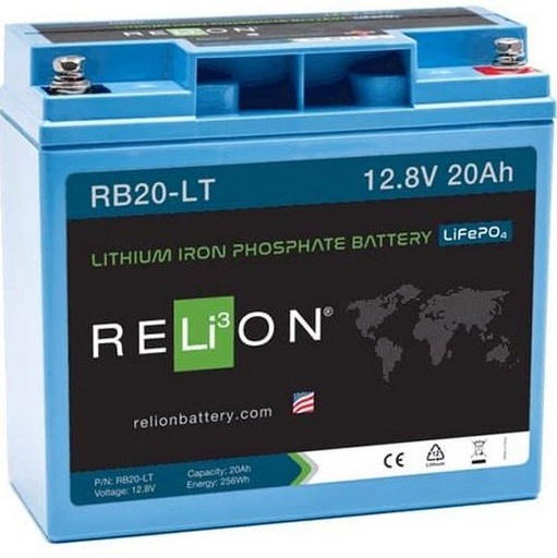 [6013753817843] Relion RB20-LT 12V/20Ah Lithium Ion LiFePO4 Battery