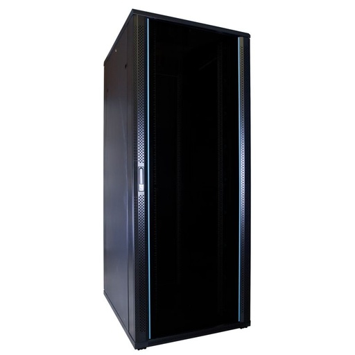 [8719172410990] 47U serverkast met glazen deur afmetingen: 600x800x2200mm (BxDxH)