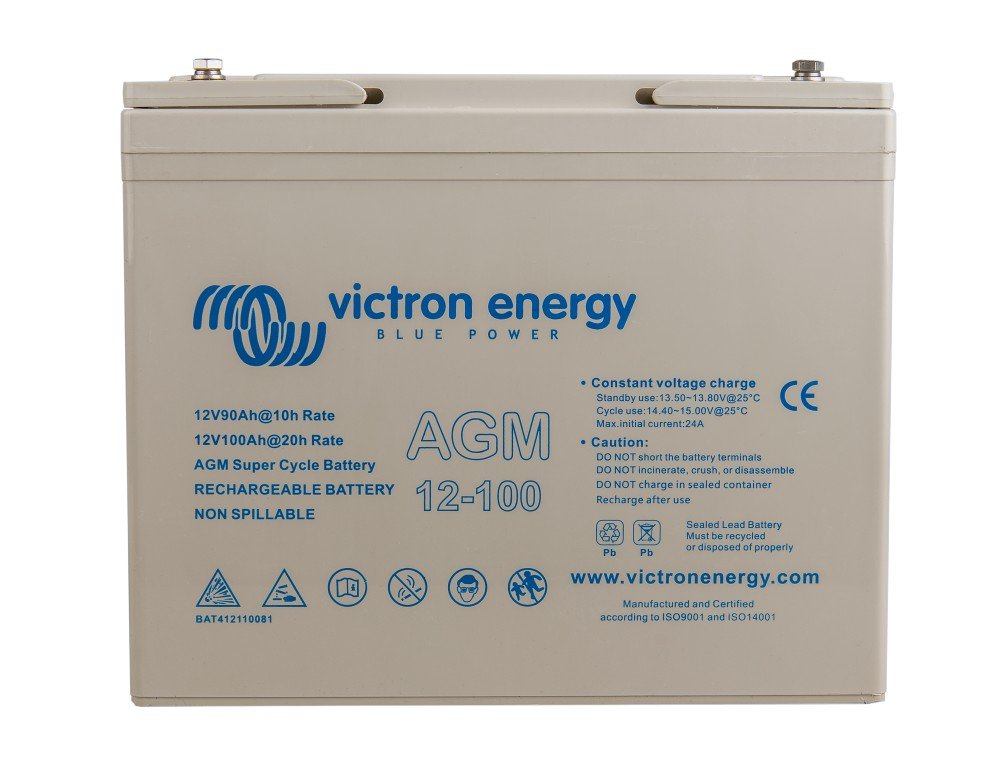 Victron accu AGM Super cycle 12V/100Ah (M6) Image