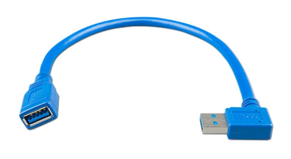 USB extension kabel 0,3m one side right angle Image