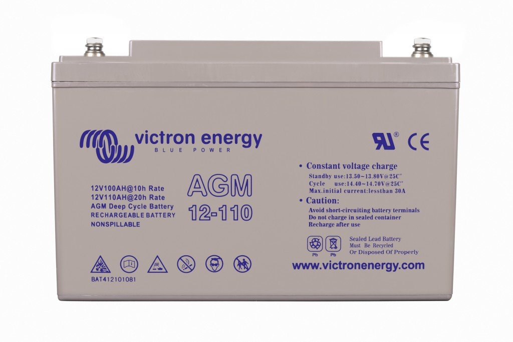 Victron AGM accu 12V/110Ah M8 insert