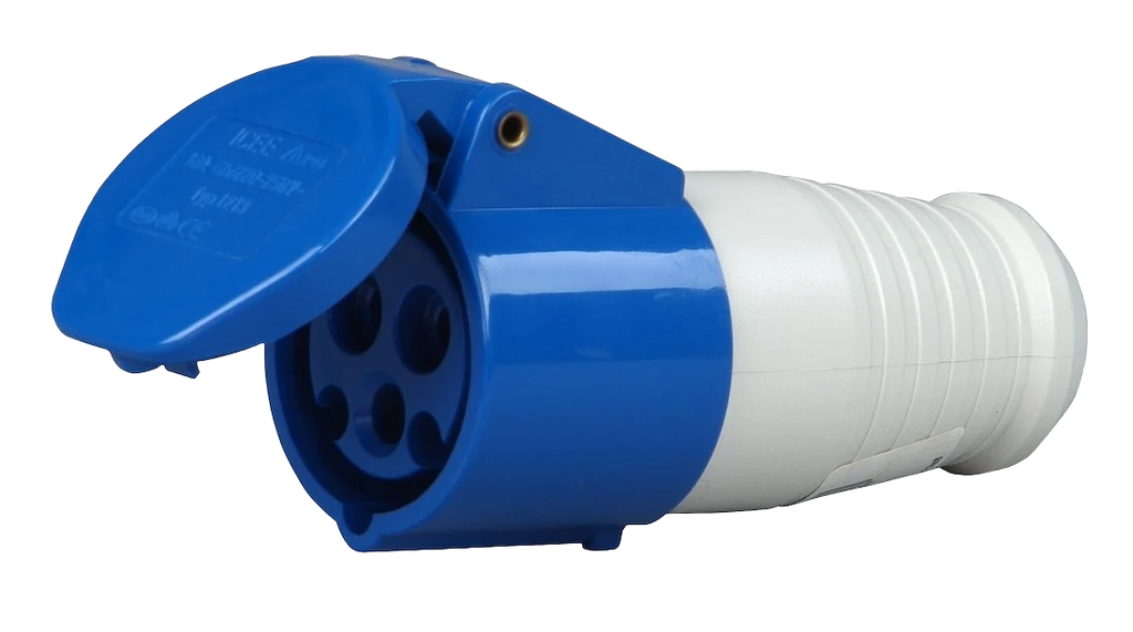 Kopp CEE-koppelcontactstop 3-polig 2 6H 230V IP44 blauw