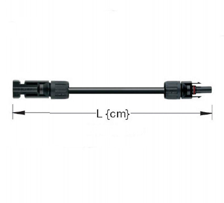 TopSolar kabel 4mm² 1m MC4 male/female - Default