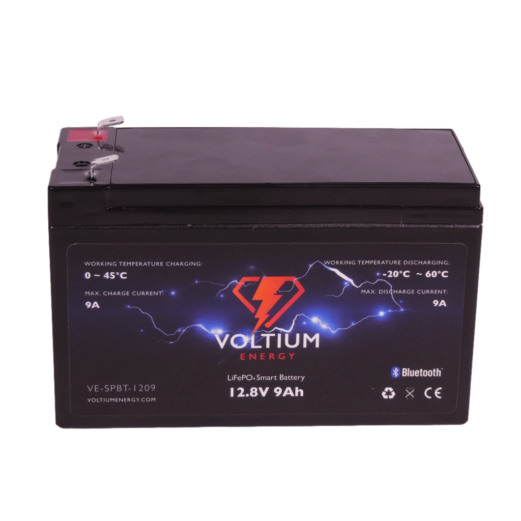 Voltium Energy LiFePO4 Lithium Batterij 12,8 Volt 9Ah 116Wh