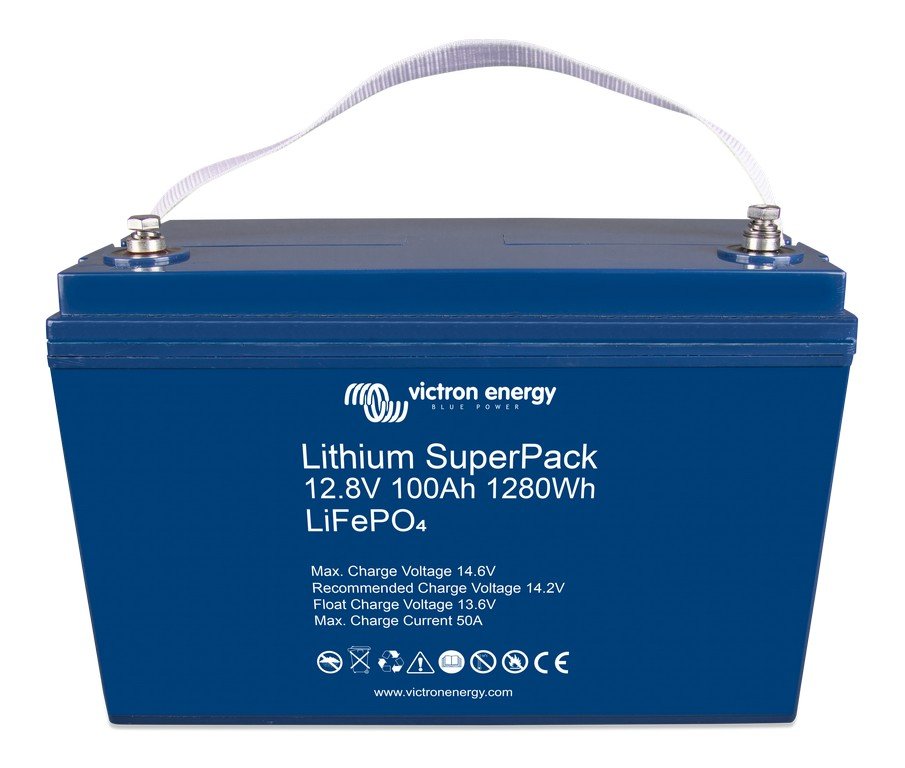 Victron Lithium Accu SuperPack 12,8V/100Ah (M8) hoge stroom