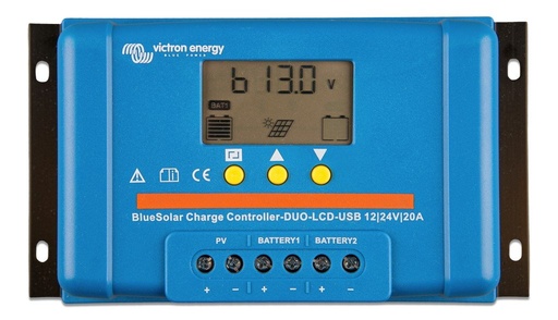 [8719076046219] Victron BlueSolar PWM DUO-LCD&USB 12/24V-20A