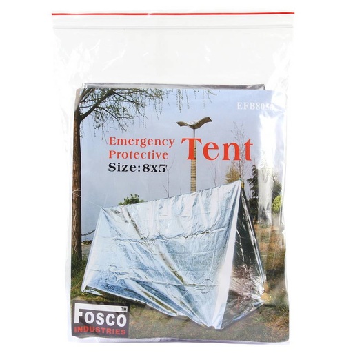 [8719298053538] Fosco Emergency Tent - Zilver - 243x152cm - Default