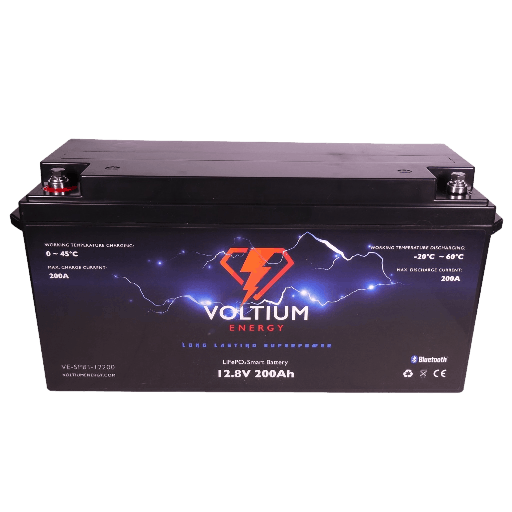 [7434823959970] Voltium Energy LiFePO4 Lithium Batterij 12,8 Volt 200Ah 2560Wh