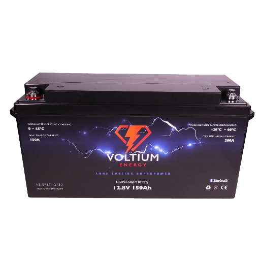 [7434819626626] Voltium Energy LiFePO4 Lithium Batterij 12,8 Volt 150Ah 1920Wh